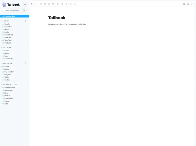 screenshot of Tailbook