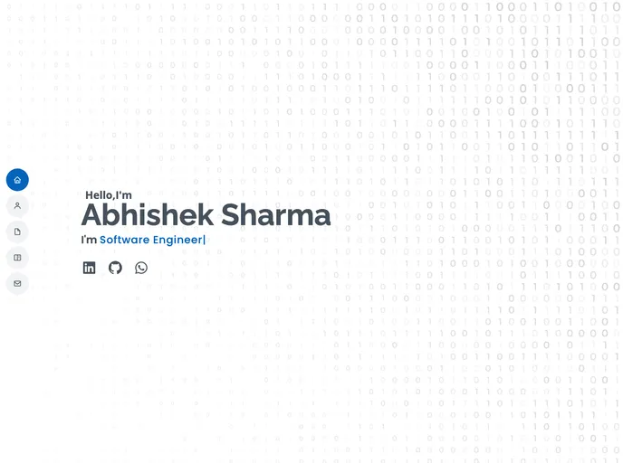screenshot of Abhishek.github.io