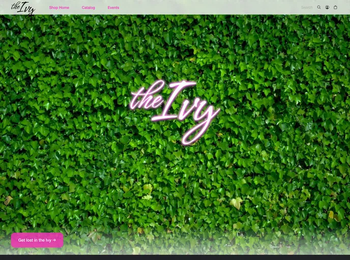 screenshot of The Ivy Hydrogen Vercel