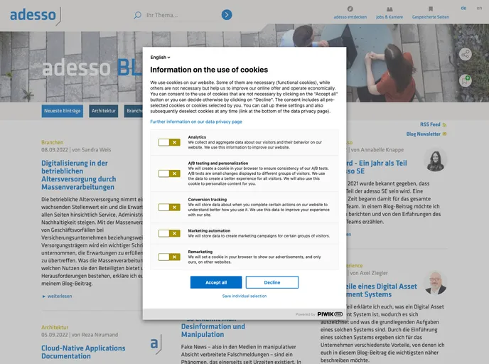 screenshot of Devblog