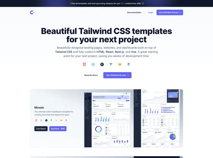 Tailwind Landing Page Template