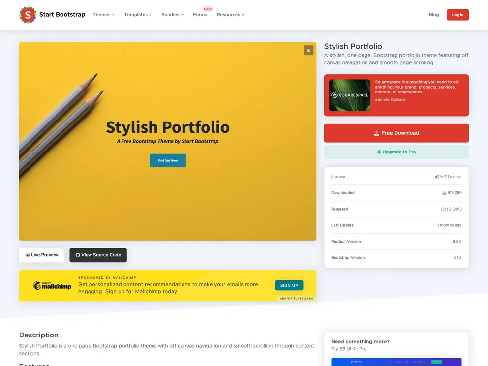 Stylish Portfolio - One Page Bootstrap Portfolio Theme - Start